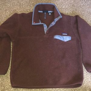 Patagonia Snap T synchilla brown and blue small